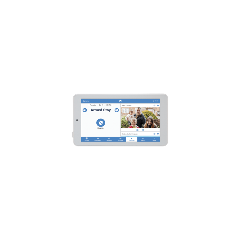 ALULA - Touchpad Slimline para Panel ALULA / Pantalla 7'' Android / Control Local de Seguridad / Montaje en Pared y Escritorio /