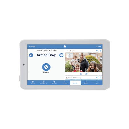 ALULA - Touchpad Slimline para Panel ALULA / Pantalla 7'' Android / Control Local de Seguridad / Montaje en Pared y Escritorio /