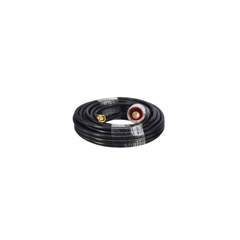 Cable Coaxial 10 Metros / Baja Pérdida / Diámetro 5 mm / Impedancia 50 Ω / Apantallamiento 90dB / Operación 5-3000 MHz / Co