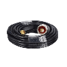 Cable Coaxial 10 Metros / Baja Pérdida / Diámetro 5 mm / Impedancia 50 Ω / Apantallamiento 90dB / Operación 5-3000 MHz / Co