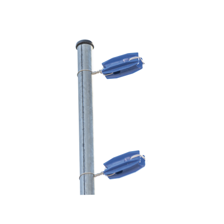 Aislador de color Azul para postes de esquina de alta Resistencia con Anti UV de uso en cercos eléctricos
