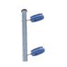 Aislador de color Azul para postes de esquina de alta Resistencia con Anti UV de uso en cercos eléctricos