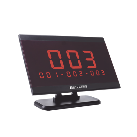 Pantalla receptora inalambrica para sistema de llamada de asistencia