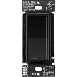 (RadioRa3) Atenuador táctil Sunnata Dimmer PRO color negro brillante , requiere cable neutro / soporta 250W LED