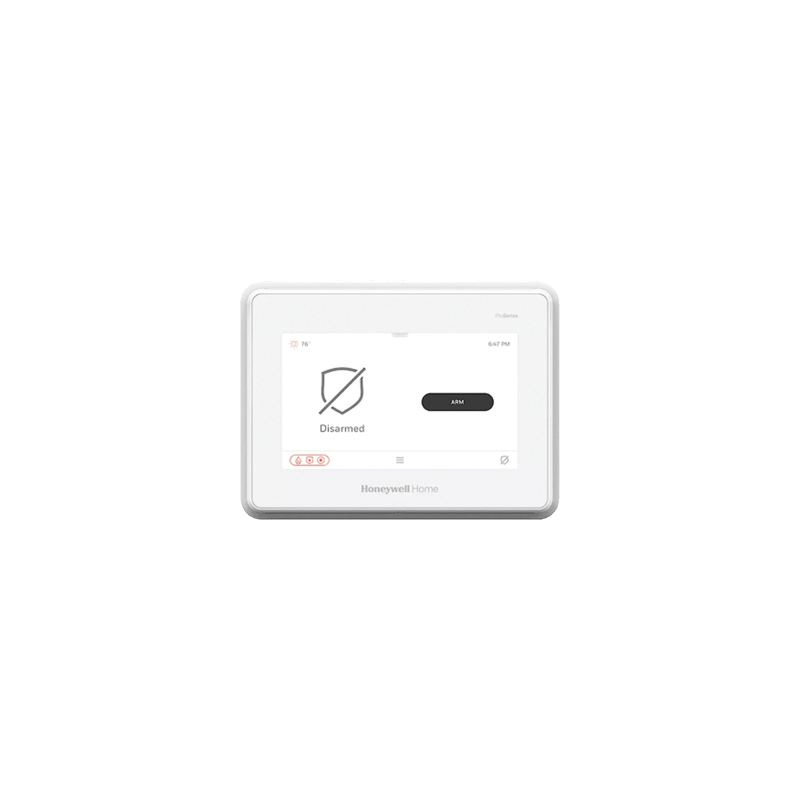 Sistema de Alarma con Pantalla Touch de 7" Compatible con sensores Inalambricos DSC, Bosh, 2GIG,ITI y Serie 5800 agregando el mo