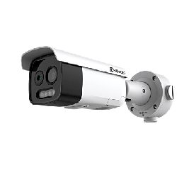 HIKMICRO Cámara Bala Dual Térmica y Óptica/ 5MP Óptica + 256×192 Térmica / IA para Detección Humana 84m y Vehicular 210m 