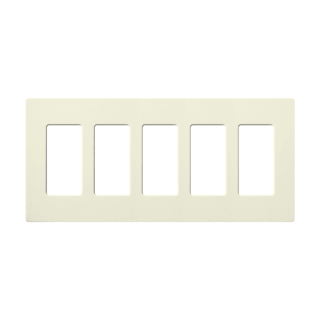 Placa de pared 3 espacios, color blanco, para atenuador (dimmer), switch ó control remoto PICO inalámbrico.