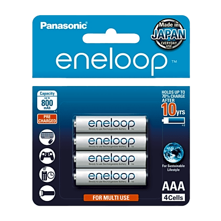 Batería Recargable AAA 1.2V ENELOOP / Ni-HM / Paquete de 4 Baterías
