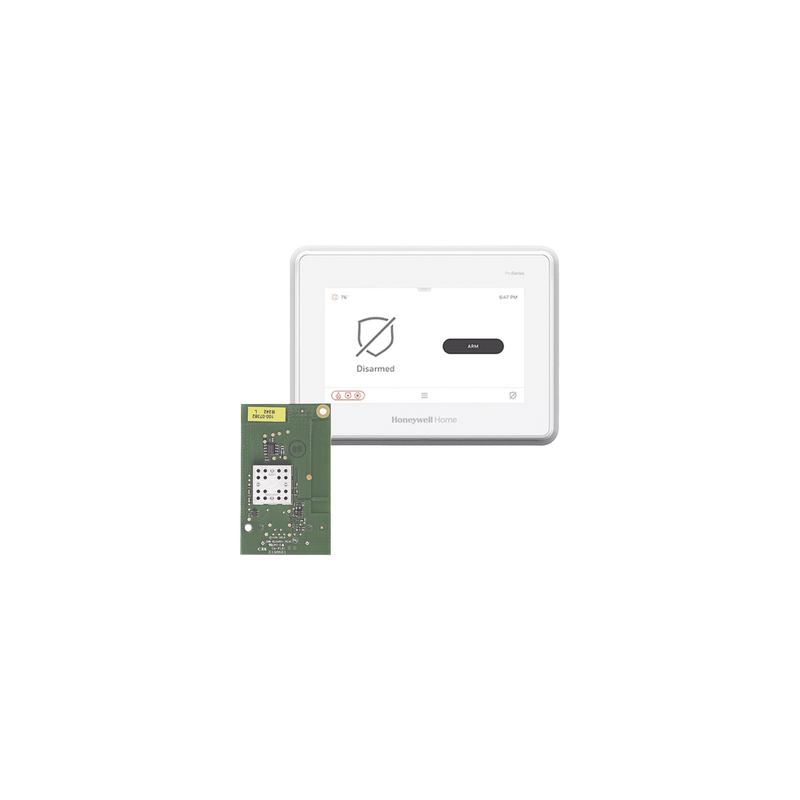 Sistema de Alarma con Pantalla Touch de 7" Compatible con sensores Inalambricos DSC, Bosh, 2GIG,ITI y Serie 5800 agregando el mo