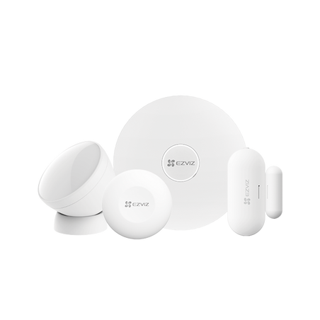 Kit de Alarma Inalambrico / Incluye: 1 Hub, 1 Sensor PIR, 1 Contacto Magnético y 1 Smart Boton / Configuración y Visualizació
