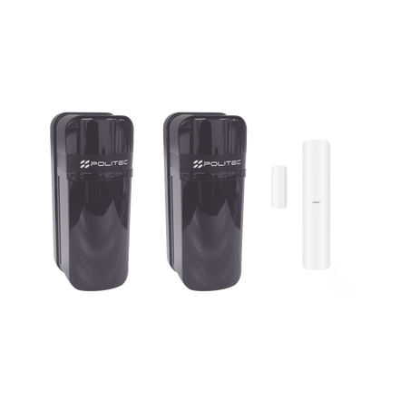 Detector Fotoeléctrico (A baterías) / 0 Falsas Alarmas / Alcance de 60m de Exterior y 350m en interior / Fácil Alineación / 