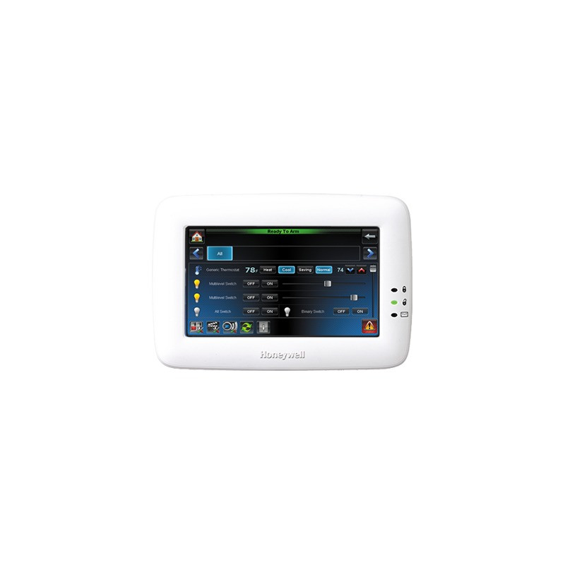 Teclado Sensible al Tacto con ZWave para paneles de alarma VISTA compatibles