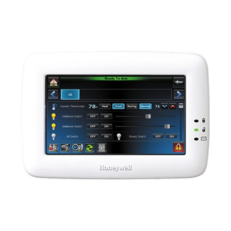 Teclado Sensible al Tacto con ZWave para paneles de alarma VISTA compatibles