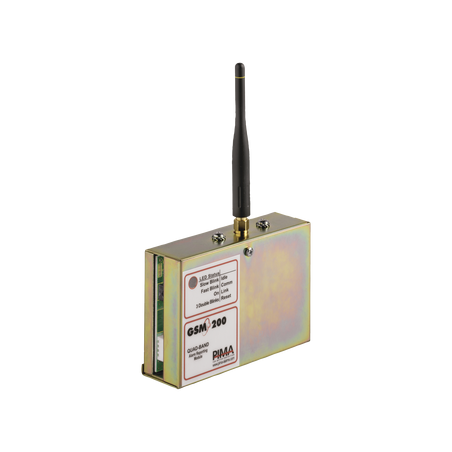 Comunicador GSM/GPRS para paneles PIMA. Permite envío de SMS, Llamadas o Datos. Compatible con la central SENTRY de PIMA