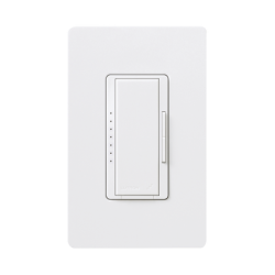Atenuador (dimmer) un solo polo / multilocacion 120V /INC 1000W / 800W MLV, color blanco No requiere neutro.