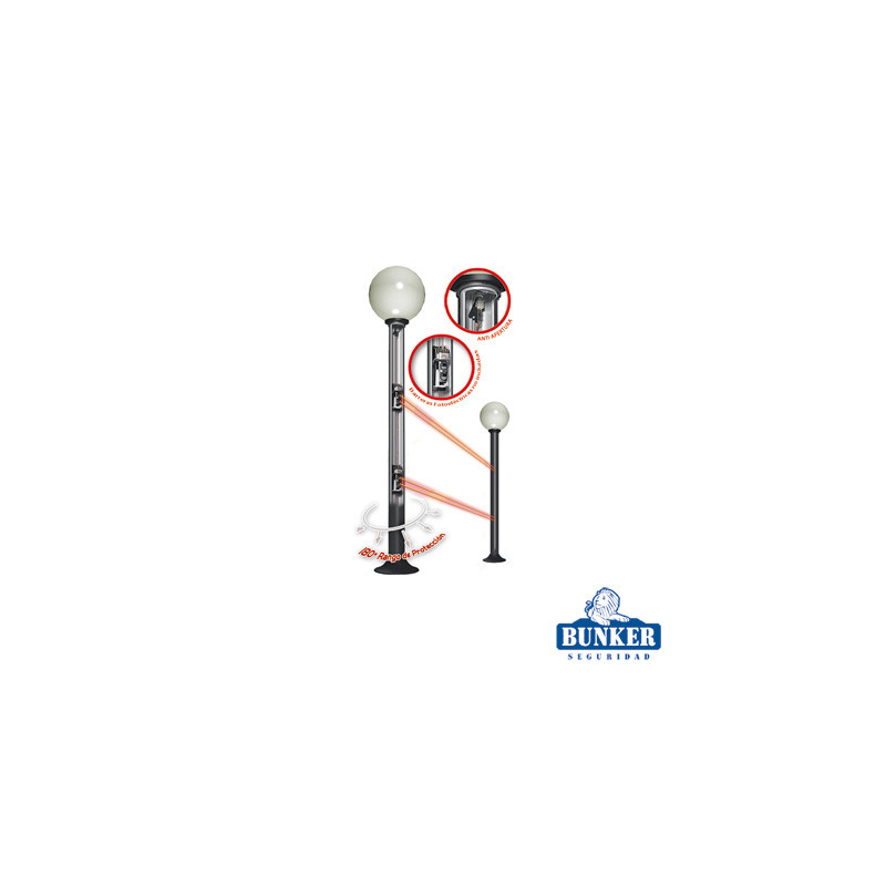 Carcasa Ultra Resistente y Elegante Tipo Farola Ideal para Sensores Fotoeléctricos/ Requiere PCGLOBE (No Incluido).