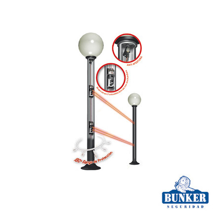 Carcasa Ultra Resistente y Elegante Tipo Farola Ideal para Sensores Fotoeléctricos/ Requiere PCGLOBE (No Incluido).