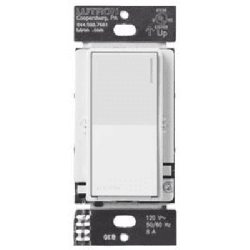 (RadioRA3) Atenuador (dimmer) Auxiliar de pared, compañero de atenuadores multilocación. Usar en 3 vías o escalera.