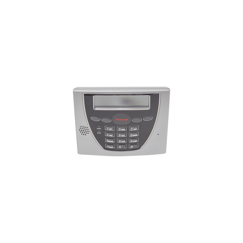 Teclado alfanumérico programador de pantalla azul