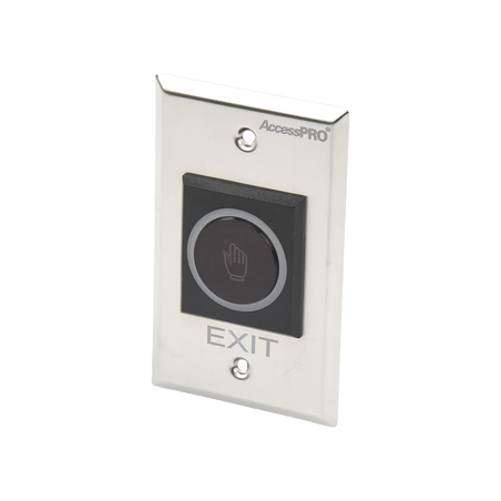 Botón de Salida sin Contacto/ Sensor IR / Iluminado / Normalmente Abierto y Cerrado / Distancia Ajustable de Detección