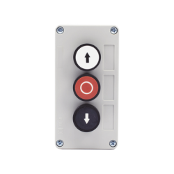 Botonera Triple Para Barreras Vehiculares, Operadores Corredizos y Abatibles.