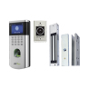 KIT de Control de Acceso LF10/ PUSH / Compatible con ZKBioCVAccess / 1,500 Usuarios / Chapa magnética / Botón de Salida / Tarj