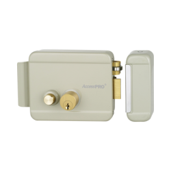 Cerradura Eléctrica con Botón de Salida/ Incluye Llave / Exterior / Derecha