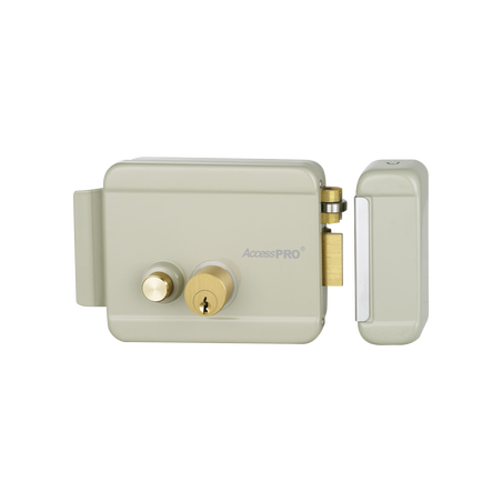 Cerradura Eléctrica con Botón de Salida/ Incluye Llave / Exterior / Derecha