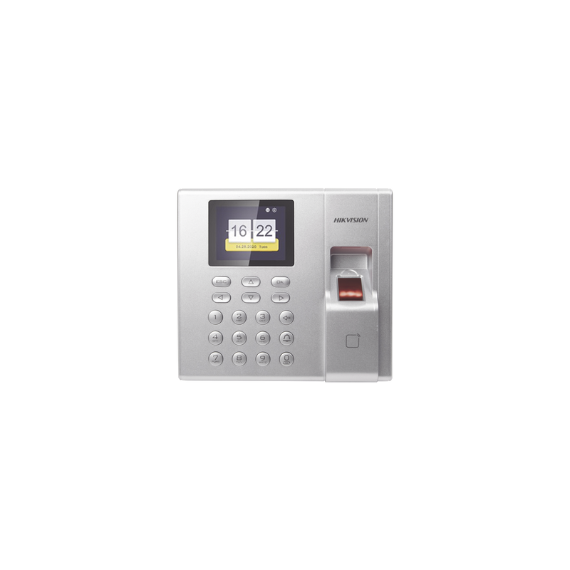 Terminal de Control de Acceso y Asistencia compatible con APP Hik-Connect (P2P) / Lectura de Huella y de Tarjetas EM / Soporta h