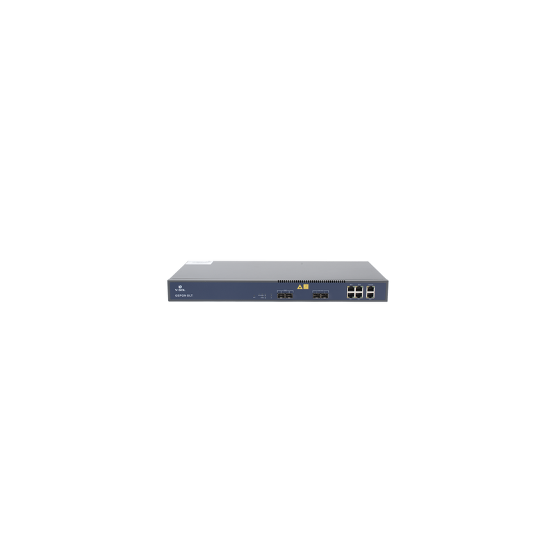 OLT de 2 puertos EPON con 6 puertos Uplink (4 puertos Gigabit Ethernet + 2 puertos Gigabit Ethernet SFP/SFP+) / hasta 128 ONUS