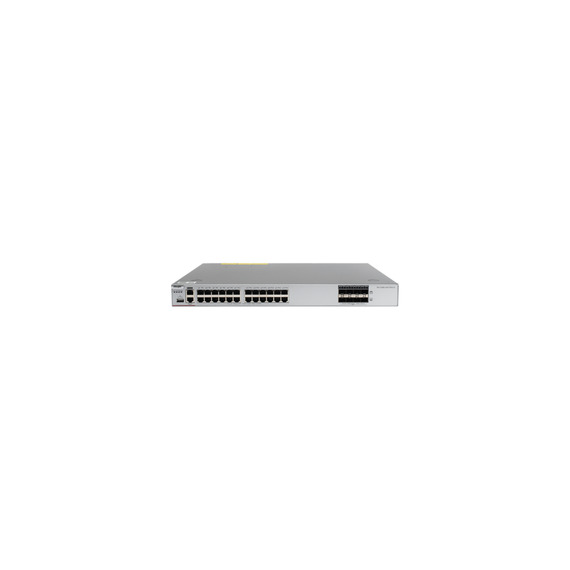 Switch Core Administrable Capa 3 con 24 puertos Gigabit + 8 SFP+ para fibra 10Gb, gestión gratuita desde la nube.