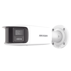 [ PROTECCIÓN ACTIVA ] Bala IP Panorámica 8 Megapixel / 180° / Lente 4 mm / Imagen a Color 24/7 / PoE / WDR 130° / IP67 / ACU