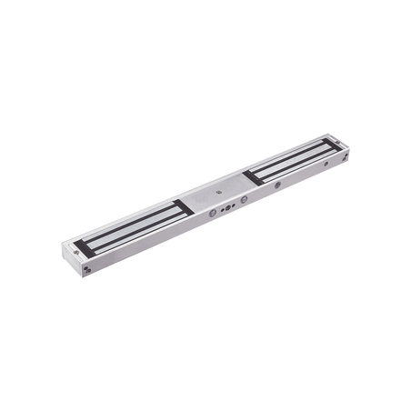 Chapa Magnética Doble para Aplicación en Puertas de Doble Hoja. 1200 lbs(x 2). LED indicador ultrabrillante