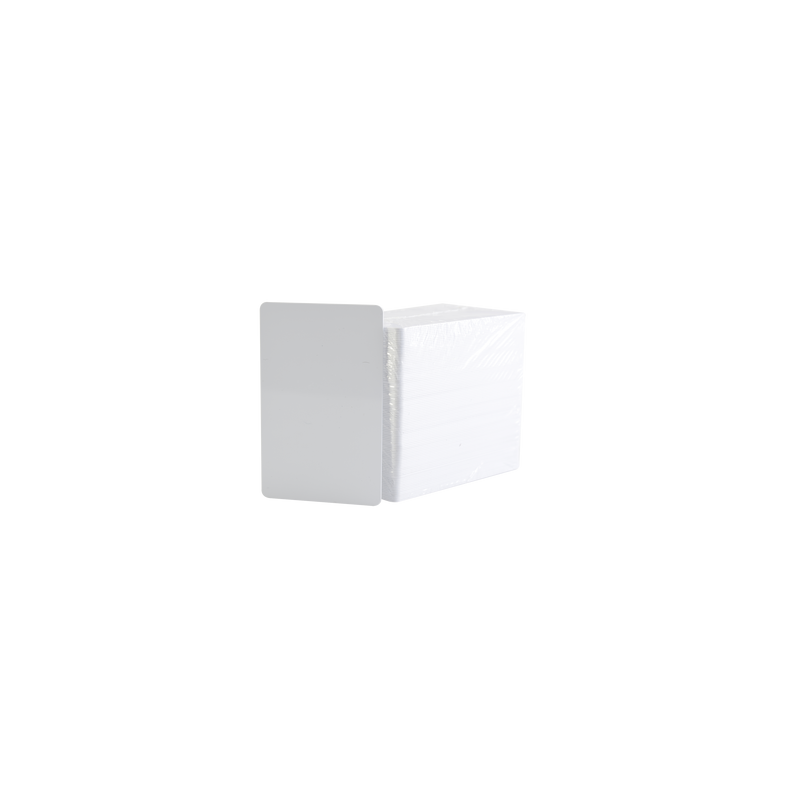 Paquete de 500 Tarjetas UltraCard 10 milesimas Grosor/ Adhesivas/ Imprimibles por un sólo lado / Para pegar sobre tarjetas/ CR8