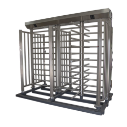 Torniquete De Paso Doble de Cuerpo Completo con Puerta Lateral y Rehilete de Acceso / Fabricado en Acero Inoxidable Grado 304 /