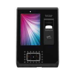 Lector biométrico de Huella y reconocimiento Facial con lector de Proximidad de 125Khz tipo EM y Mifare (13.56 Mhz)