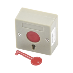 Botón de Pánico a Prueba de Fuego / Restablecimiento con Llave / Tamaño Compacto para Fácil Instalación