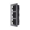 Base de 3 Espacios para EMPOTRAR Módulos de Videoporteros Hikvision
