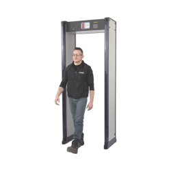 Arco Detector de Metales de 33 Zonas con Anclaje para Fijarse al Piso. Incluye Sensor IR para evitar falsas Alarmas / Certificad
