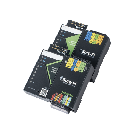 Convertidor de lectora para control de acceso (cableado a inalámbrico) / 1 Wiegand / 2 Relevadores / 2 Entradas / Atraviesa has