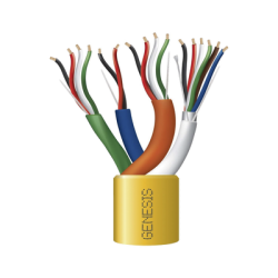 Carrete de Cable de 305 Metros (1000 Pies) / Color Amarillo / Compuesto por 6 x 22 AWG blindado, 4 x 18 AWG, 4 x 22 AWG, y 2 x 2