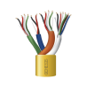 Carrete de Cable de 305 Metros (1000 Pies) / Color Amarillo / Compuesto por 6 x 22 AWG blindado, 4 x 18 AWG, 4 x 22 AWG, y 2 x 2