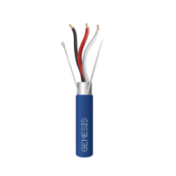 Bobina de 305 Metros (1000 Pies) de Cable 3 x 18 AWG / Plenum / BLINDADO / Tipo FPLP, CMP, CL3P / Color Azul / Para Aplicaciones