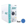 Bobina de Cable UTP 305 Metros (1000 Pies) de Cobre, NetKey, Reelex, Azul, Categoría 6 (24 AWG), 1000Mbps, PVC (CM), de 4 Pares