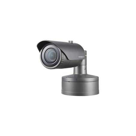 Cámara IP Tipo Bala 5MP Lente Fijo 3.7 MM IR 30M H.265, H.264, WDR 120DB, HLC, Doble SD CARD 12VDC/24VAC, POE, IP67, IK10, Cont