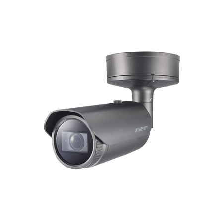 Camara Bala IP 4K con IA / Lente Motorizado 4.5 a 10mm / P-Iris / WDR 120dB / H.265 / RanuraSD / Protección IP67 IK10 NEMA4X