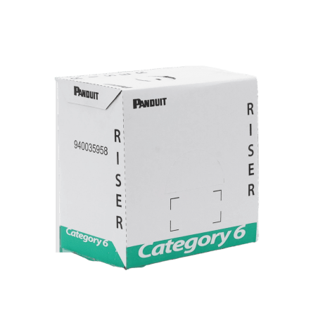 Bobina de Cable UTP, Categoría 6 de Alto Rendimiento (+350 MHz), 23 AWG, PVC (CMR, Riser), Bobina de 305 Metros (1000 Pies), Co