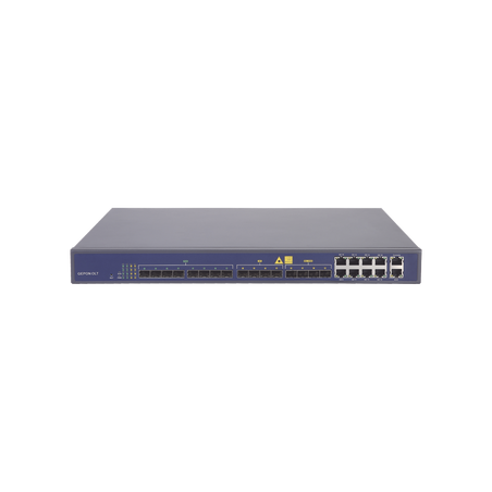 OLT de 8 puertos EPON con 16 puertos Uplink (8 puertos Gigabit Ethernet + 4 puertos SFP + 4 puertos SFP+), hasta 512 ONUs