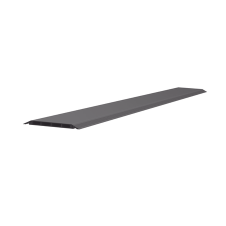 Canaleta de Piso de 4 Vías, Material PVC Rígido, 6 ft de largo, 176 mm de Ancho, Color Negro