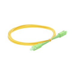 Jumper de Fibra Óptica Monomodo SC/APC-SC/APC Simplex de 2 Metros (6.56 Pies), 2mm
